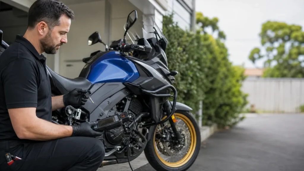 Motorcycle immobiliser and key service in North Melbourne