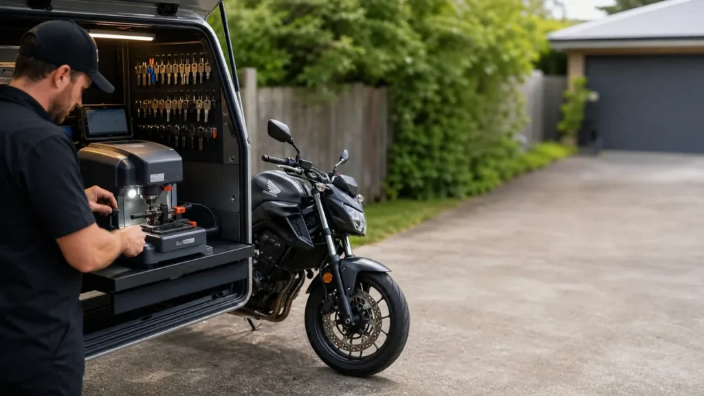 Motorcycle key cutting service in South Melbourne